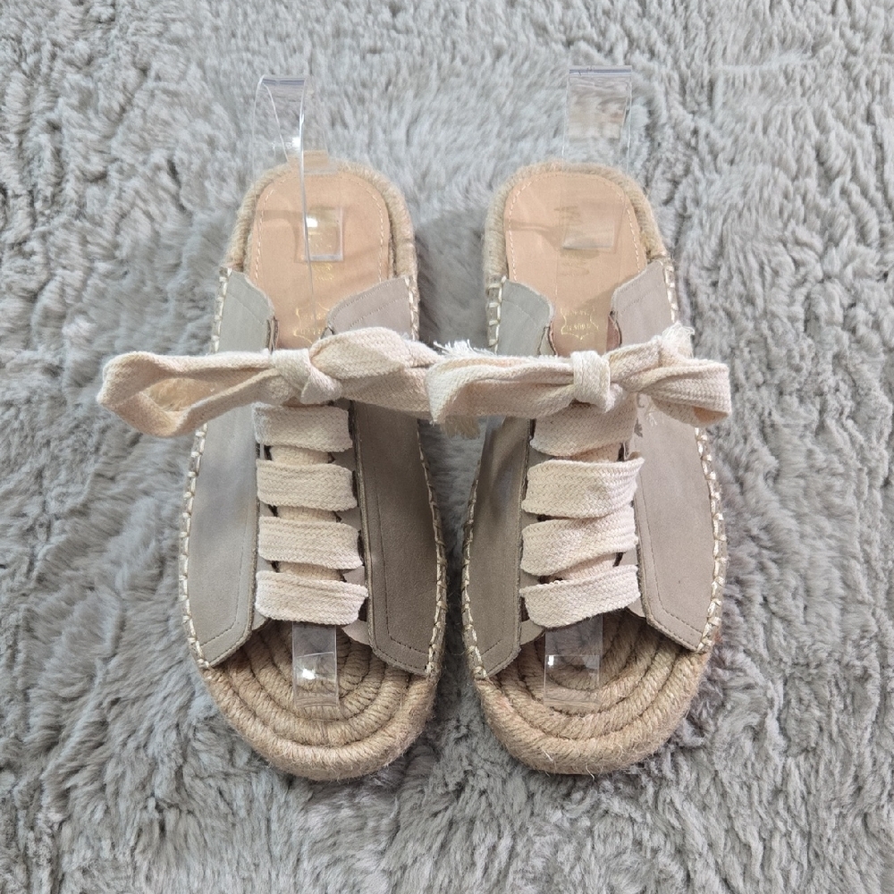 Mi.im lace up espadrilles slides size 9